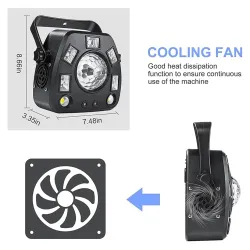ALIEN - 4 in 1 - remote DMX laser projector - rotatable ball - UV stage lightingStage & events lighting