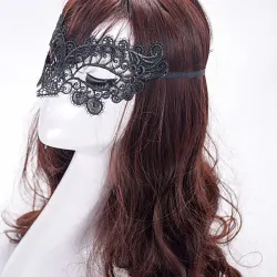 Sexy Venetian eye mask - black lace - for masquerade / HalloweenMasks