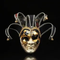 Venetian anonymous joker / clown - full face mask - masquerade / HalloweenMasks