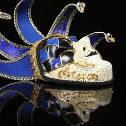 Venetian anonymous joker / clown - full face mask - masquerade / HalloweenMasks