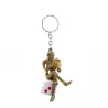 Skeleton sitting on a dice - keychainKeyrings