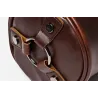 Trendy shoulder leather bag - cylindrical shapeBags