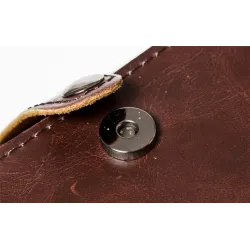 Trendy shoulder leather bag - cylindrical shapeBags