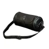 Trendy shoulder leather bag - cylindrical shapeBags