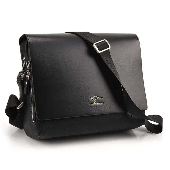 Vintage shoulder / crossbody leather bag - wide - 34 * 24 * 8cmBags