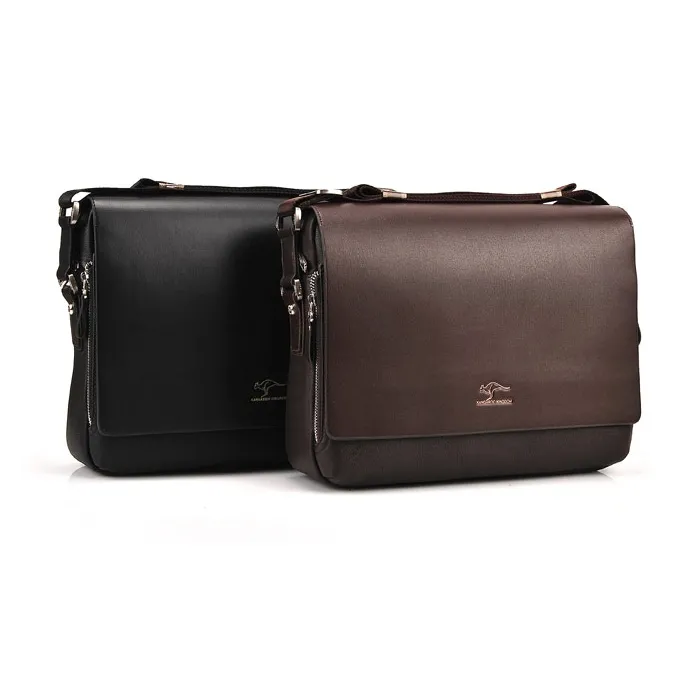 Vintage shoulder / crossbody leather bag - wide - 34 * 24 * 8cmBags