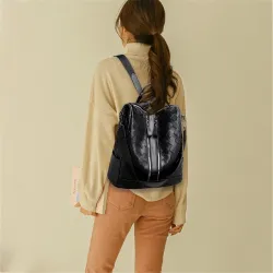 Elegant leather backpack - multifunction shoulder bagBackpacks