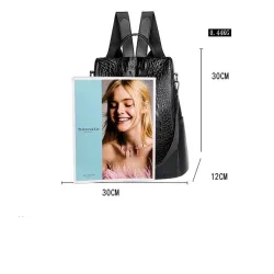 Fashionable vintage backpack - multifunction shoulder leather bag - snake skin patternBackpacks