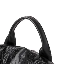 Fashionable vintage backpack - multifunction shoulder leather bag - snake skin patternBackpacks