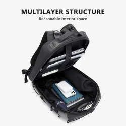 Fashionable backpack - 15.6 inch laptop bag - anti-theft lock - USB charging port - waterproofBackpacks