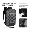 Fashionable backpack - 15.6 inch laptop bag - anti-theft lock - USB charging port - waterproofBackpacks