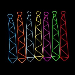 Creative LED tie - flexible illuminated wire - party - HalloweenMasks