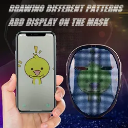 Face changing mask - full-color LED - smart APP control - glowing - Halloween - festivalsMasks