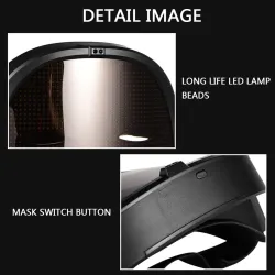 Face changing mask - full-color LED - smart APP control - glowing - Halloween - festivalsMasks