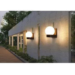 Modern ball shaped lamp - outdoor wall lightWall lights
