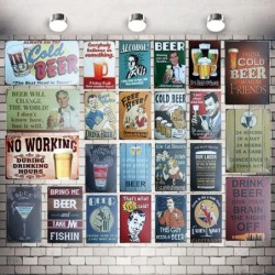 Vintage poster - metal wall sign - cocktail - drink - beerPlaques & Signs