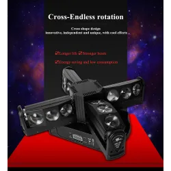 LED stage light - cross moving head - DMX control - laser projectorStage & events lighting
