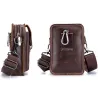 Small pouch - waist / shoulder bag - real leatherBags