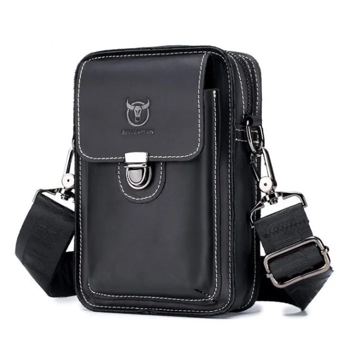 Small pouch - waist / shoulder bag - real leatherBags