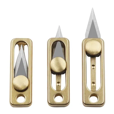 Mini pocket knife - sliding - foldable - with key ringKeyrings
