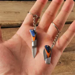 Mini folding pocket knife - with keychain - stainless steelKnives & Multitools