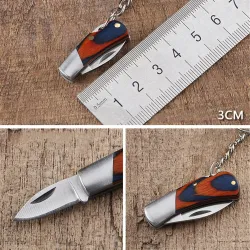 Mini folding pocket knife - with keychain - stainless steelKnives & Multitools