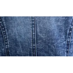 Fashionable short denim jacket - with sequins / crystals - slimJackets