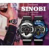SINOBI - stylish creative quartz watch - rubber strapWatches