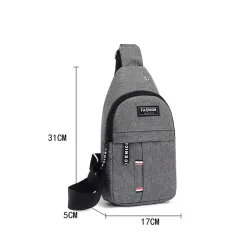 Fashionable multifunctional bag - for waist / shoulder - with earphones jack holeBags
