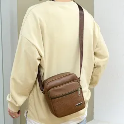 Fashionable small shoulder bag - leather - waterproofBags