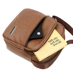 Fashionable small shoulder bag - leather - waterproofBags