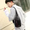 Stylish shoulder / chest bag - small backpack - with earphones jack holeBags