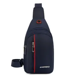 Stylish shoulder / chest bag - small backpack - with earphones jack holeBags