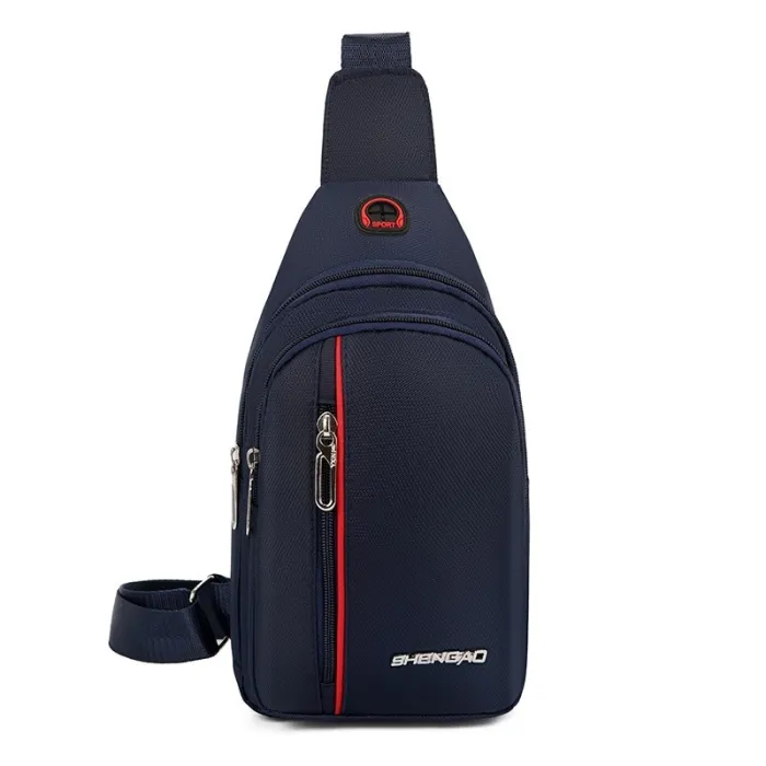 Stylish shoulder / chest bag - small backpack - with earphones jack holeBags