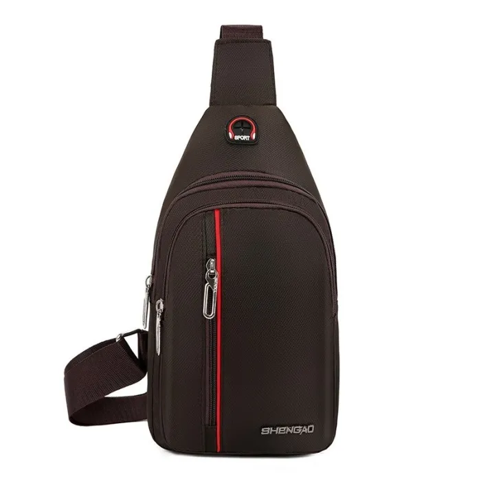 Stylish shoulder / chest bag - small backpack - with earphones jack holeBags