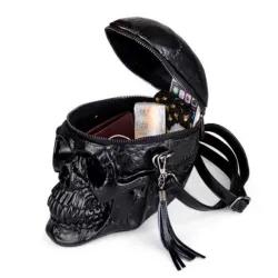Fashionable shoulder bag - skeleton head shapedBags