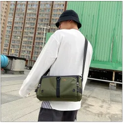 Classic nylon shoulder bag - rectangular - waterproofBags