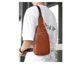 Fashionable shoulder bag - small backpack - with earphones hole - leatherBags