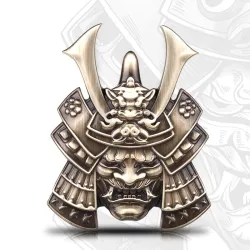 Metal car / motorcycle sticker - emblem - Japanese samuraiStickers