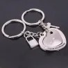 Heart shaped keychain - Love Heart - True Love - 2 piecesKeyrings