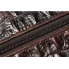 Luxurious leather handbag - with shoulder strap - crocodile skin pattern - genuine leatherBags