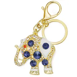 Crystal elephant - keychainKeyrings