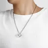 Punk style necklace - hollow out cube shape pendant - unisexNecklaces