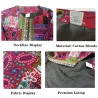 Fashionable loose cardigan - long sleeve summer coat - ethnic floral printJackets