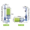 Aquarium air pump - biochemical filter - double foam sponge - ultra quietPumps