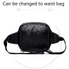 Small shoulder / waist bag - leather - rivets - zippersBags