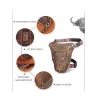 Trendy shoulder / waist small bag - genuine leather - bull head shapedBags