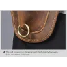 Trendy shoulder / waist small bag - genuine leather - bull head shapedBags