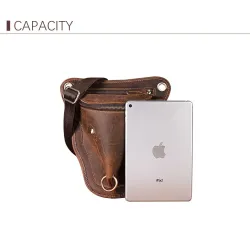 Trendy shoulder / waist small bag - genuine leather - bull head shapedBags