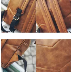 Vintage leather backpack - large capacityBackpacks
